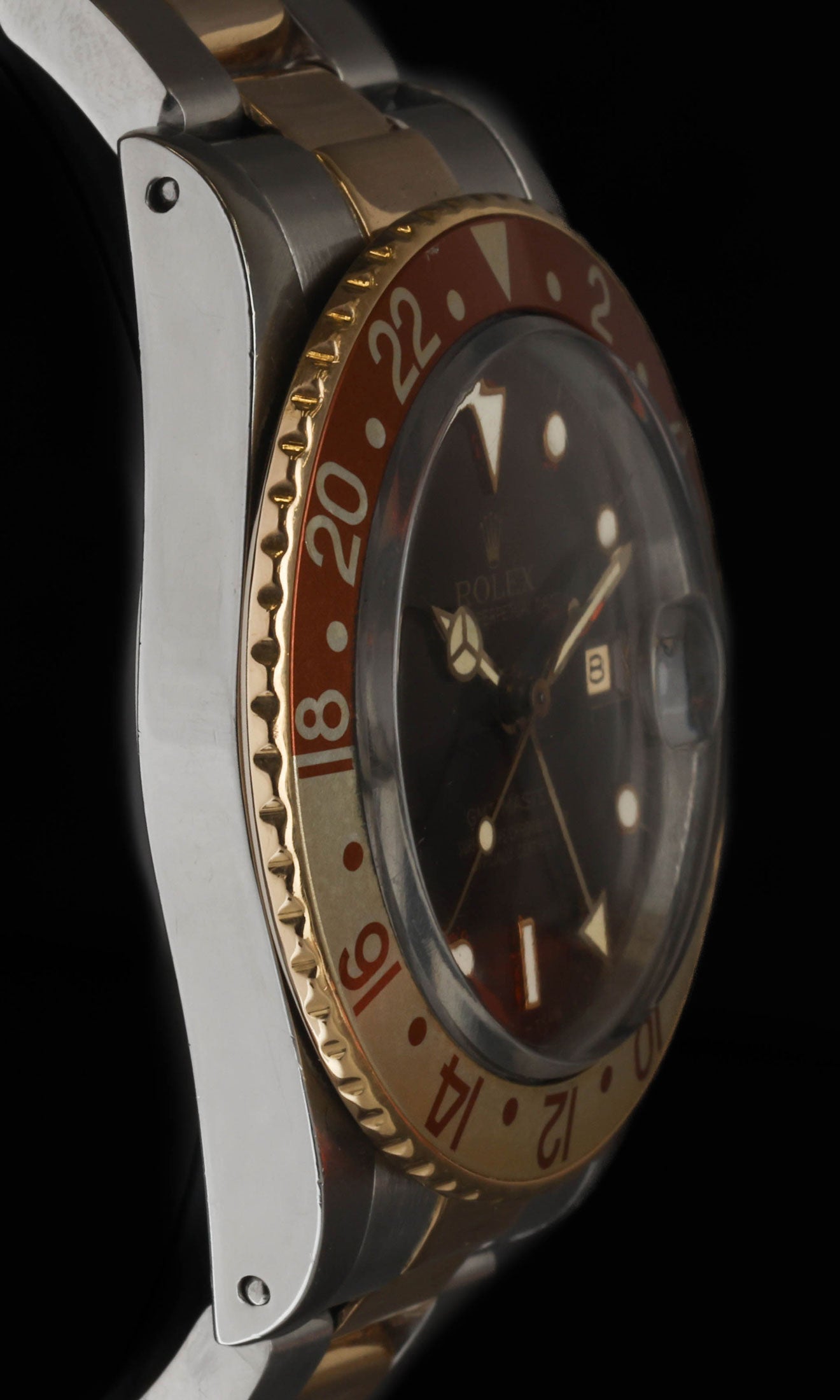 Pre-owned vintage Rolex GMT Master 16753 ‘Rootbeer’ 40mm 1988 | Crown Vintage Watches