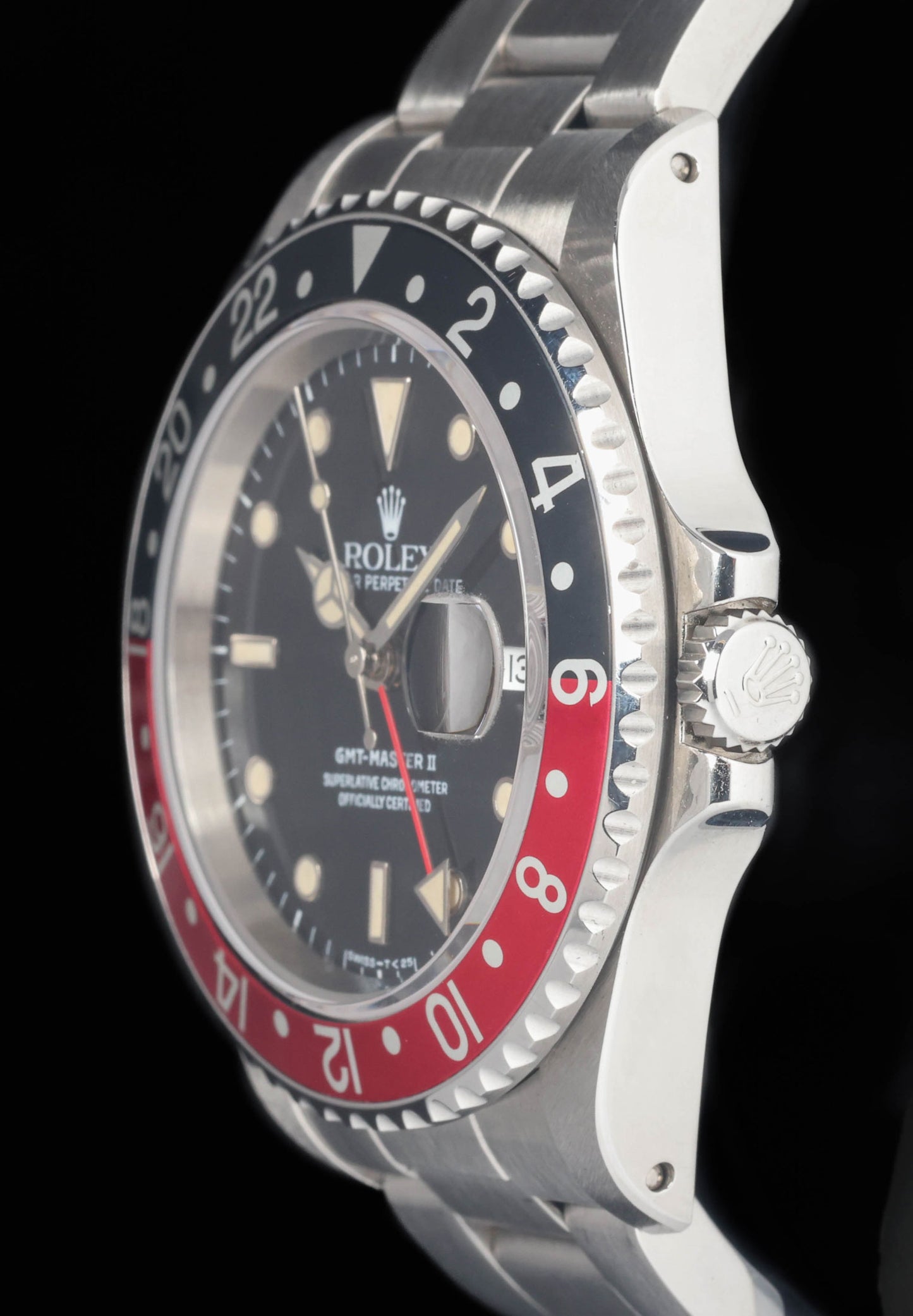 Preowned vintage Rolex GMT Master II 16710 'Coke' 40mm 1991 Box & Papers | Crown Vintage Watches