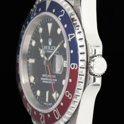 Preowned vintage Rolex GMT Master II 16710 'Pepsi' 40MM 2002 | Crown Vintage Watches