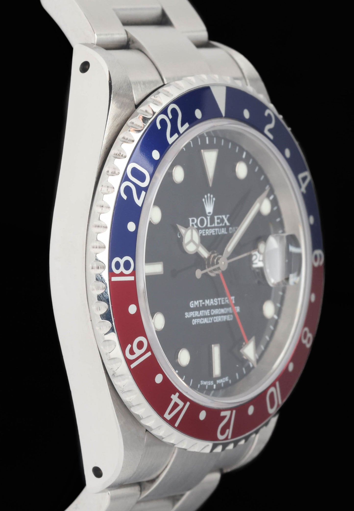 Preowned vintage Rolex GMT Master II 16710 'Pepsi' 40MM 2002 | Crown Vintage Watches