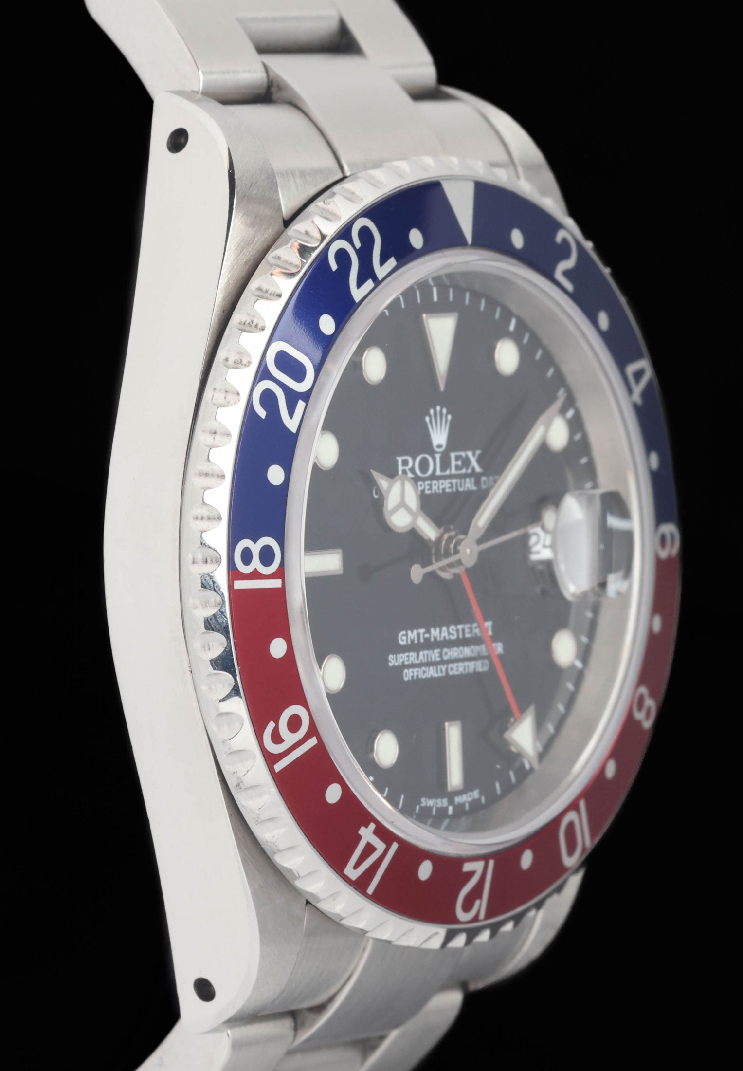 Preowned vintage Rolex GMT Master II 16710 'Pepsi' 40MM 2002 | Crown Vintage Watches