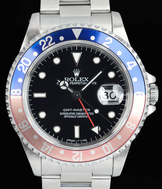 Preowned vintage Rolex GMT Master 'Pepsi' 16700 40mm 1996 | Crown Vintage Watches