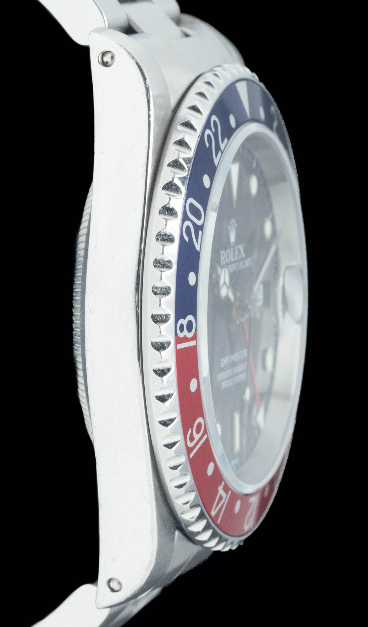 Preowned vintage Rolex GMT Master 'Pepsi' 16700 40mm 1999 Box & Papers | Crown Vintage Watches