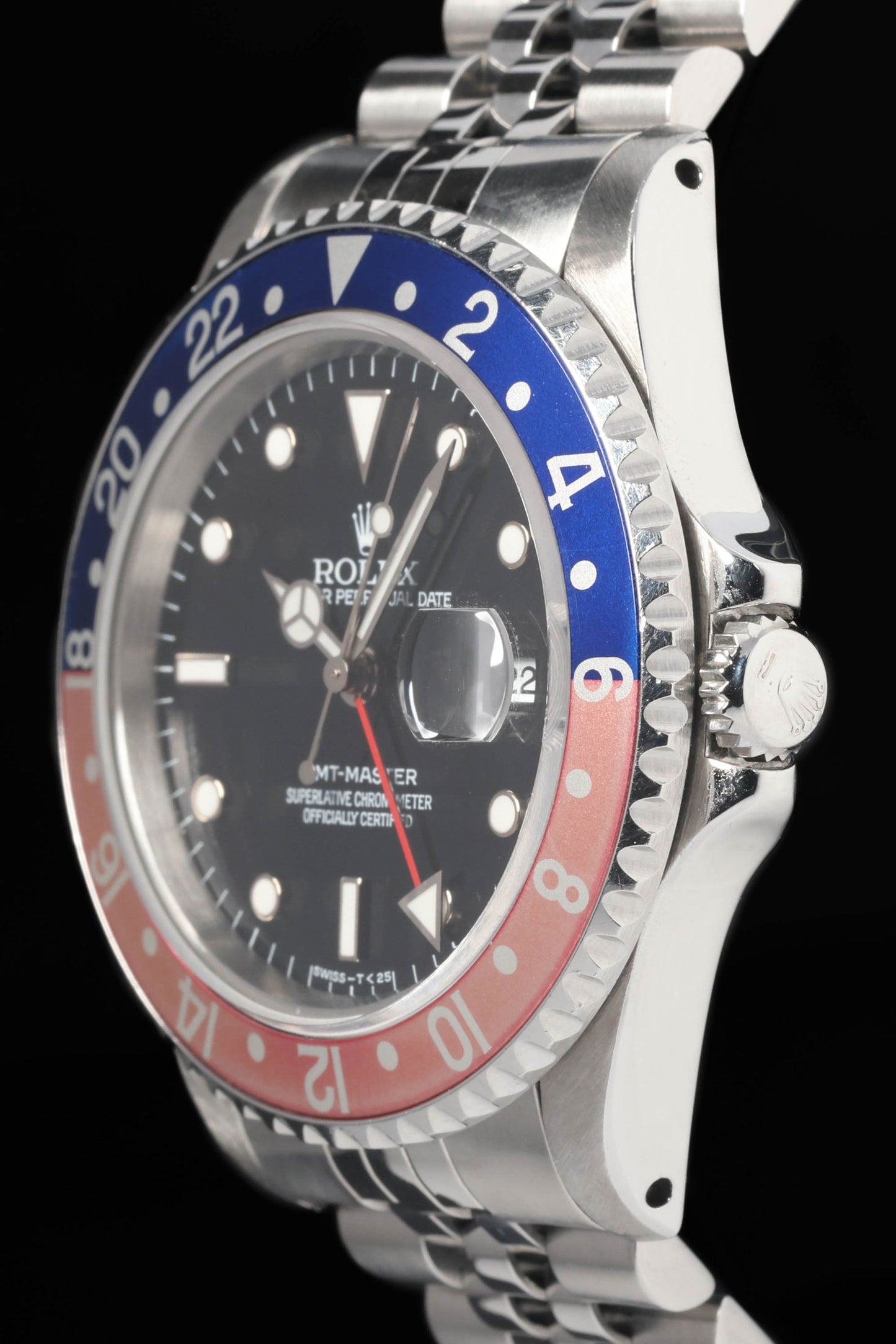 Preowned vintage Rolex GMT Master 'Pepsi' 16700 'Frozen' Dial 40mm 1996 | Crown Vintage Watches