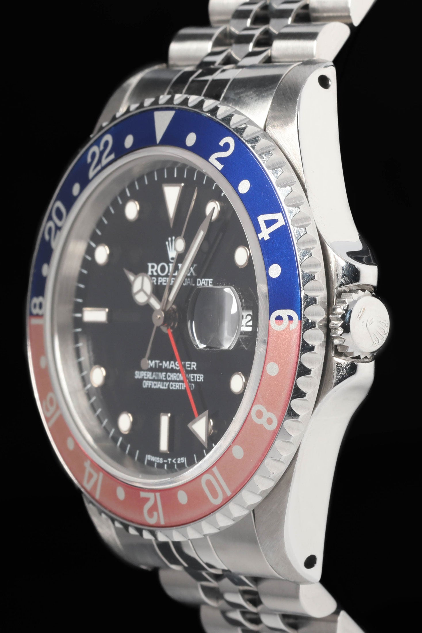 Preowned vintage Rolex GMT Master 'Pepsi' 16700 'Frozen' Dial 40mm 1996 | Crown Vintage Watches