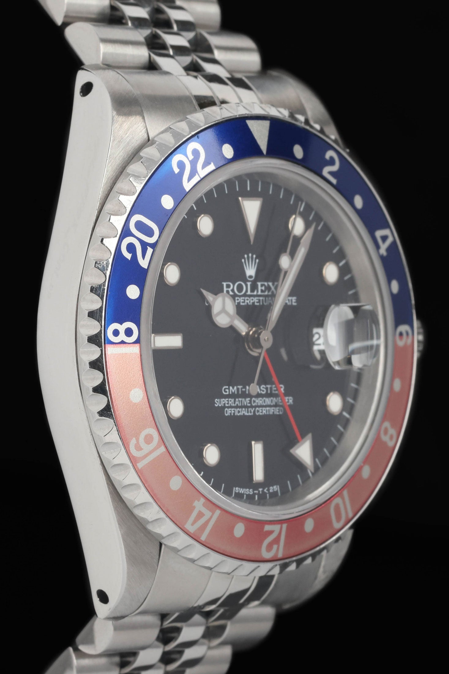 Preowned vintage Rolex GMT Master 'Pepsi' 16700 'Frozen' Dial 40mm 1996 | Crown Vintage Watches
