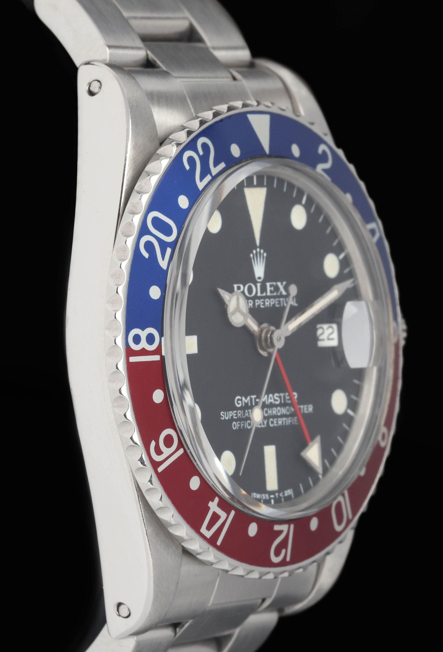 Preowned vintage Rolex GMT Master 'Pepsi' 40mm 16750 1982 | Crown Vintage Watches