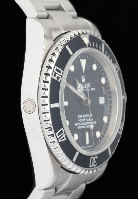 Preowned vintage Rolex Sea Dweller 40MM 'SD4K' 16600 2004 Box & Papers | Crown Vintage Watches