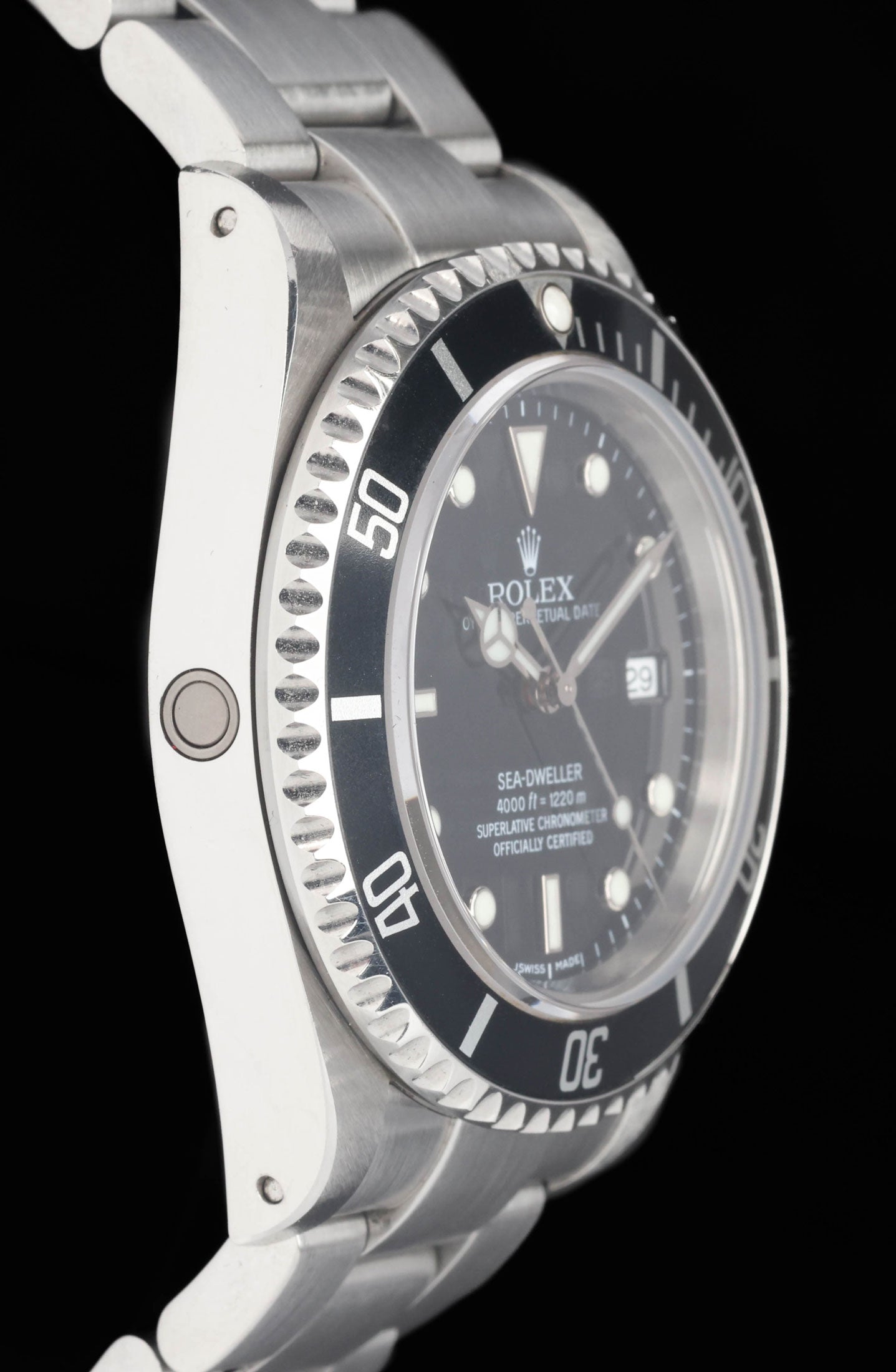 Preowned vintage Rolex Sea-Dweller 4K 16600 40MM 2001 Box & Papers | Crown Vintage Watches