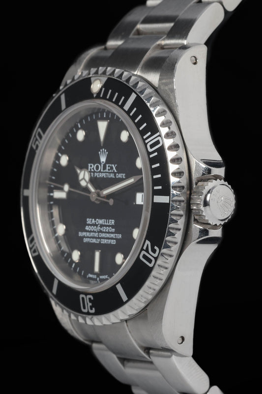 Pre-owned vintage Rolex Sea-Dweller 4K 16600 40MM 2002 | Crown Vintage Watches 