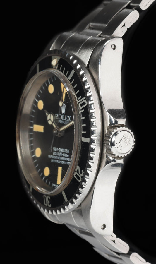 Pre-owned vintage Rolex Seadweller 1665 'Double Red' w/ Great White Service Dial |  Box & Papers  | Crown Vintage Watches