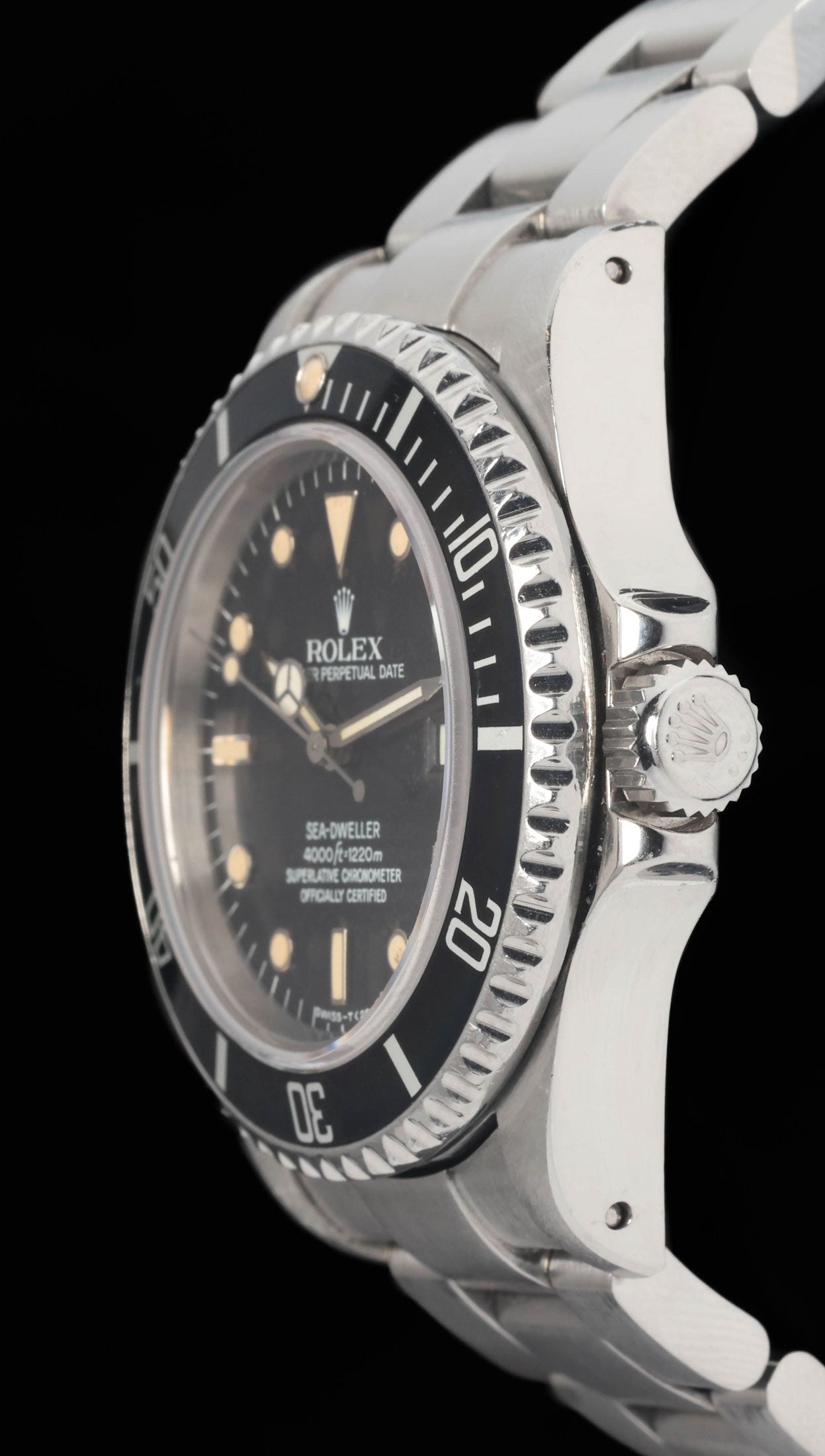 Preowned vintage Rolex Seadweller 16660 'Tropical' 40MM 1984 | Crown Vintage Watches