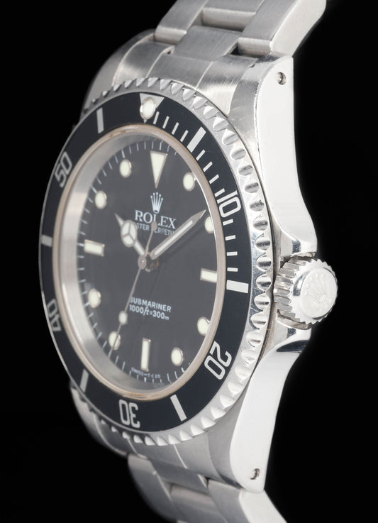 Preowned vintage Rolex Submariner 14060 40mm 1997 Box, Booklets & RSC | Crown Vintage Watches