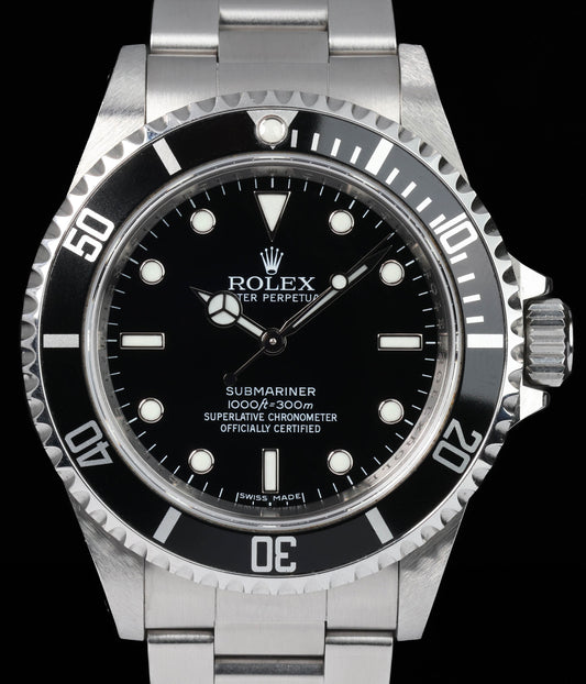 Pre-owned vintage Rolex Submariner 14060M 40MM 2007 | Box & Booklet | Crown Vintage Watches