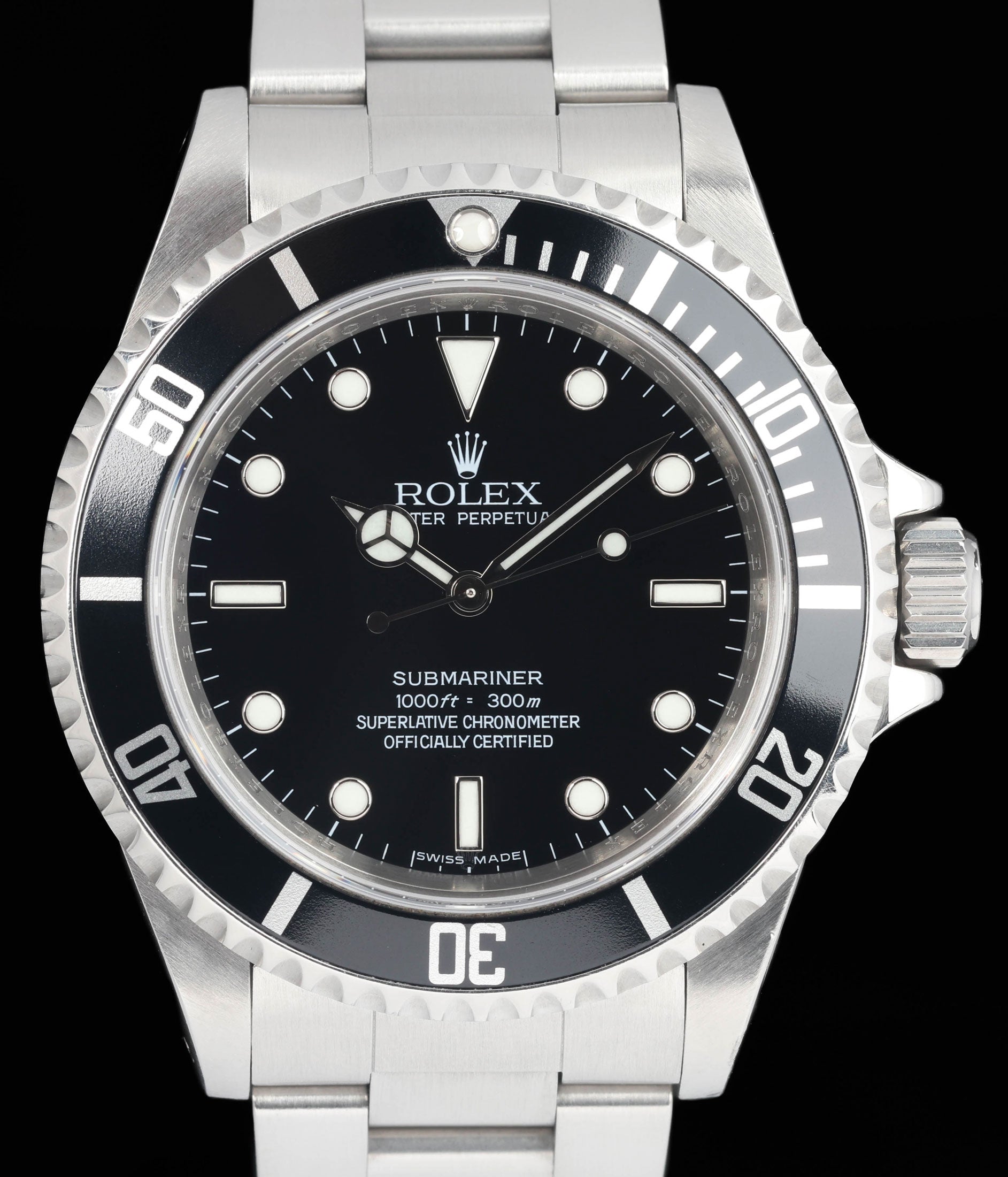 Preowned vintage Rolex Submariner 14060M 40MM 2009 | Box & Papers | Crown Vintage Watches
