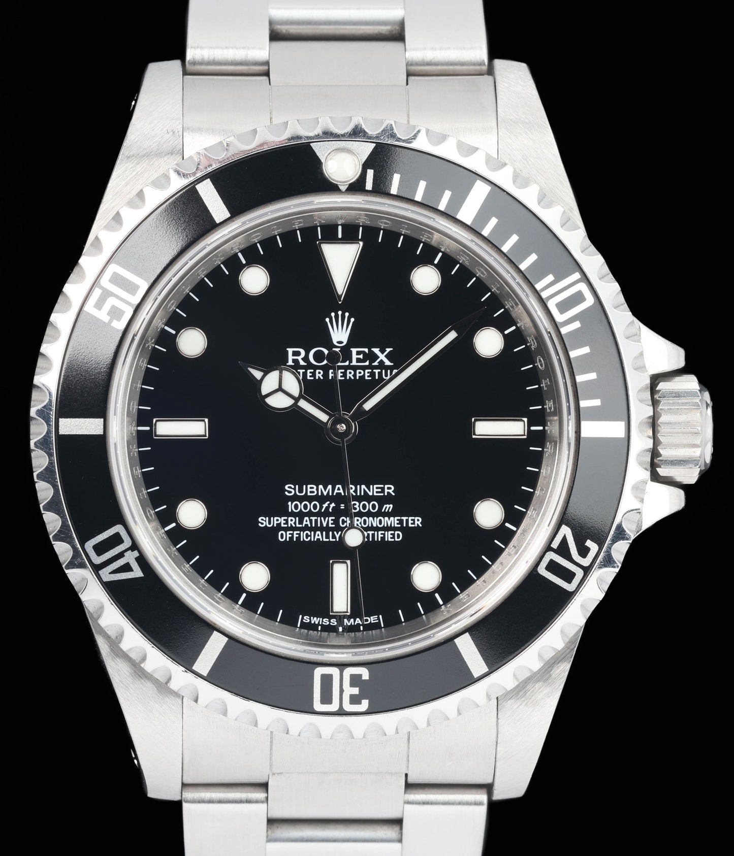 Preowned vintage Rolex Submariner 14060M 40MM 2010 | Box & Papers | Crown Vintage Watches
