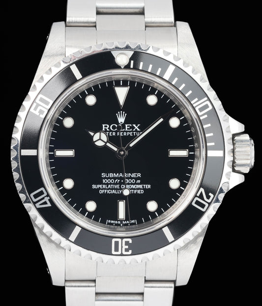 Preowned vintage Rolex Submariner 14060M 40MM 2010 | Box & Papers | Crown Vintage Watches