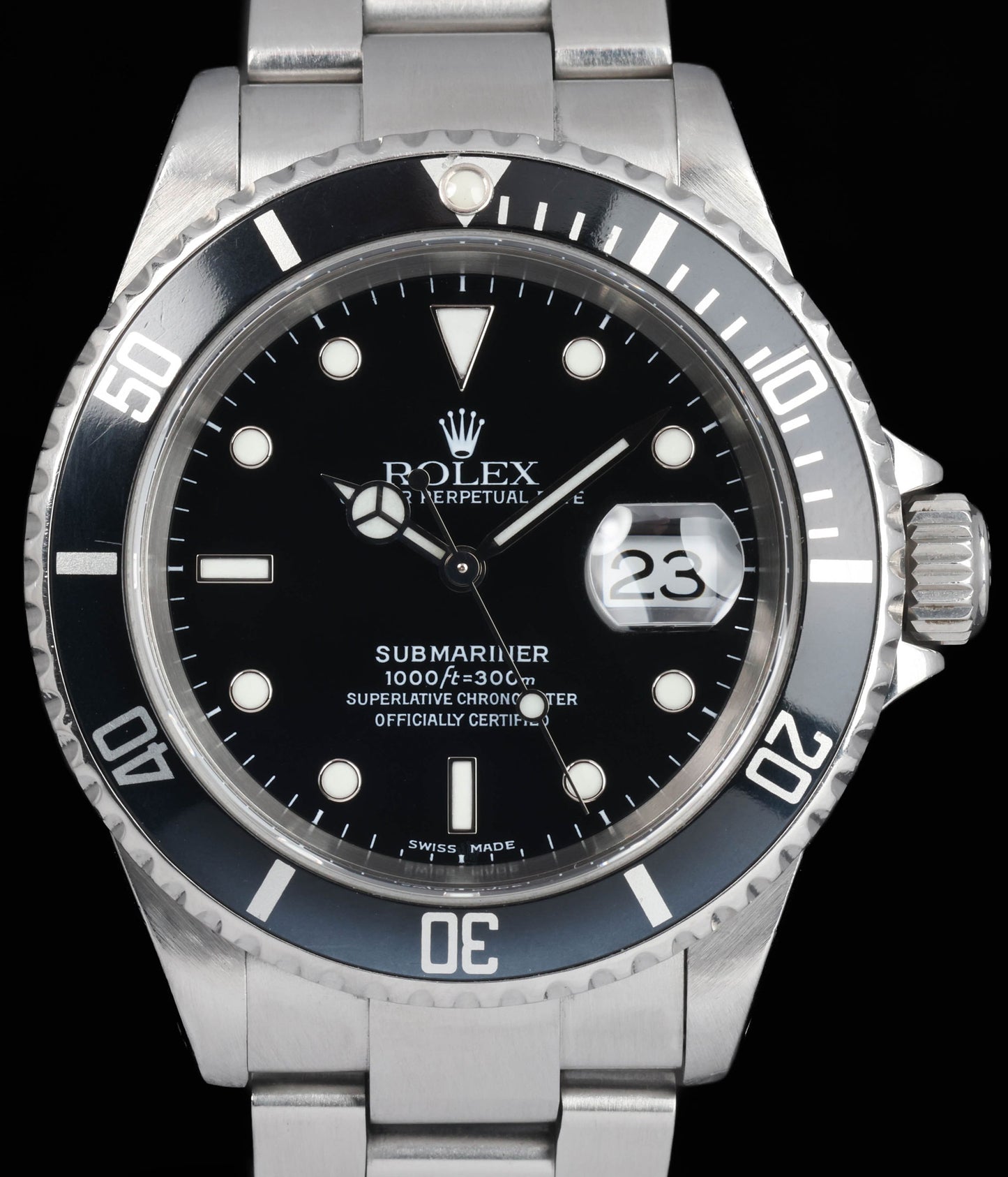 Pre-owned vintage Rolex Submariner 16610 40mm 2000 | Crown Vintage Watches