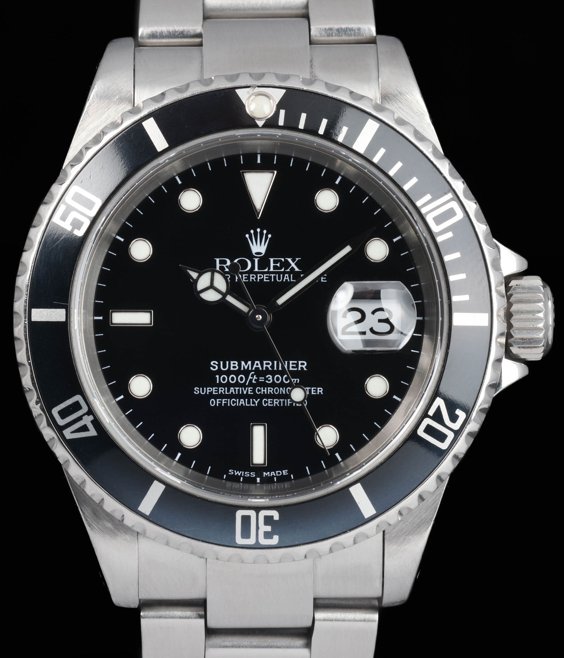 Pre-owned vintage Rolex Submariner 16610 40mm 2000 | Crown Vintage Watches