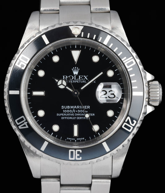 Pre-owned vintage Rolex Submariner 16610 40mm 2000 | Crown Vintage Watches