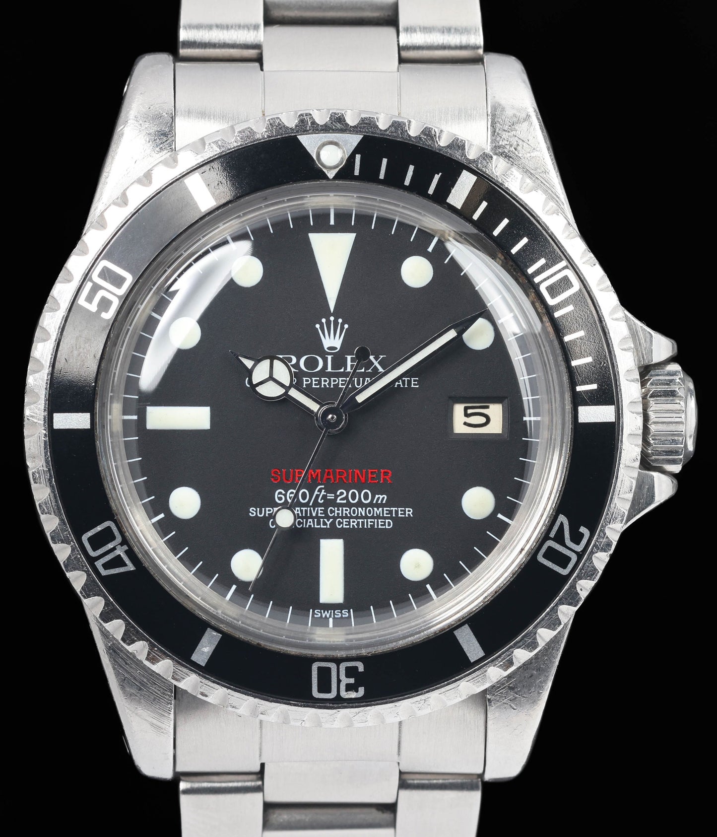 Preowned vintage Rolex Submariner 1680 'Red' Mark 8 1969 | Crown Vintage Watches