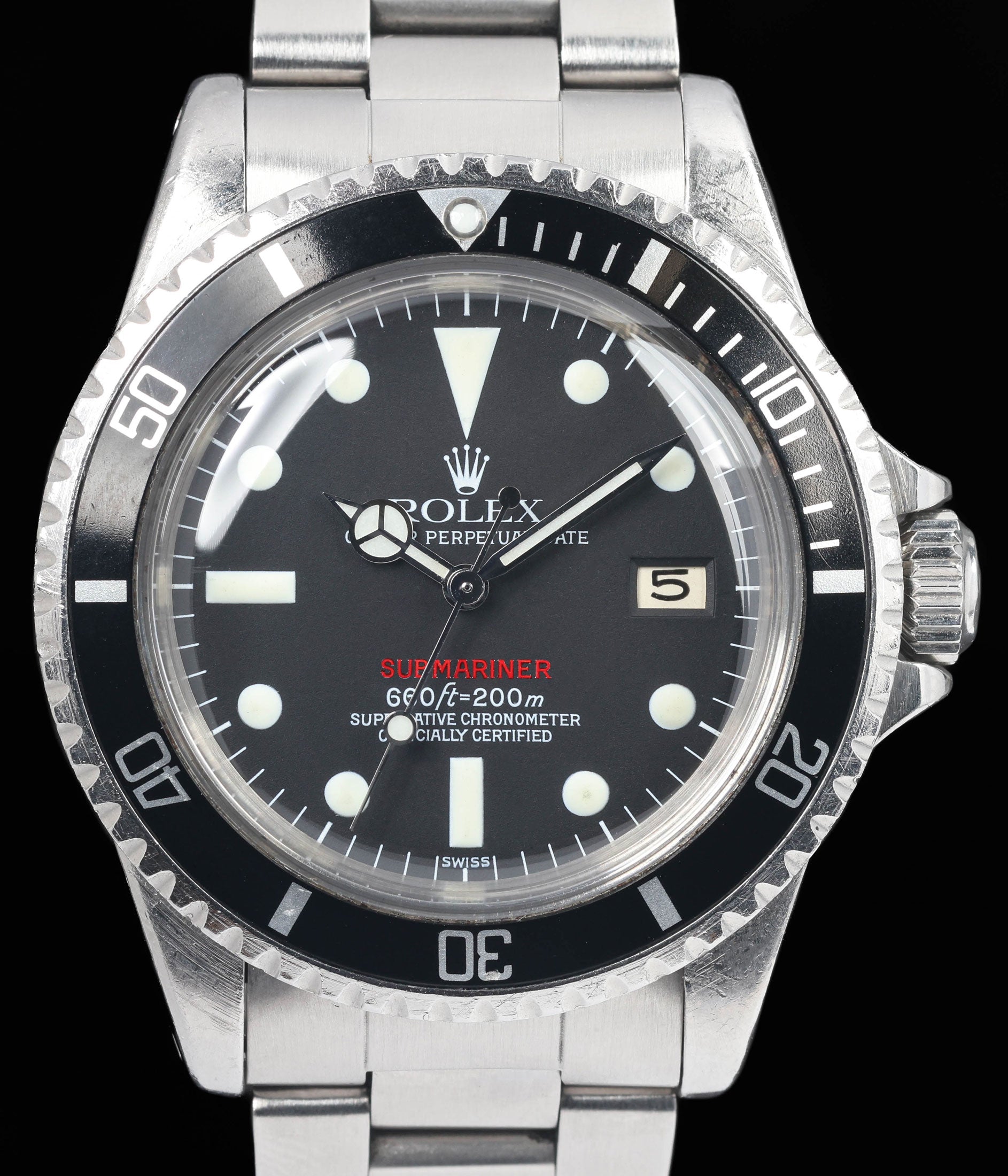 Preowned vintage Rolex Submariner 1680 'Red' Mark 8 1969 | Crown Vintage Watches