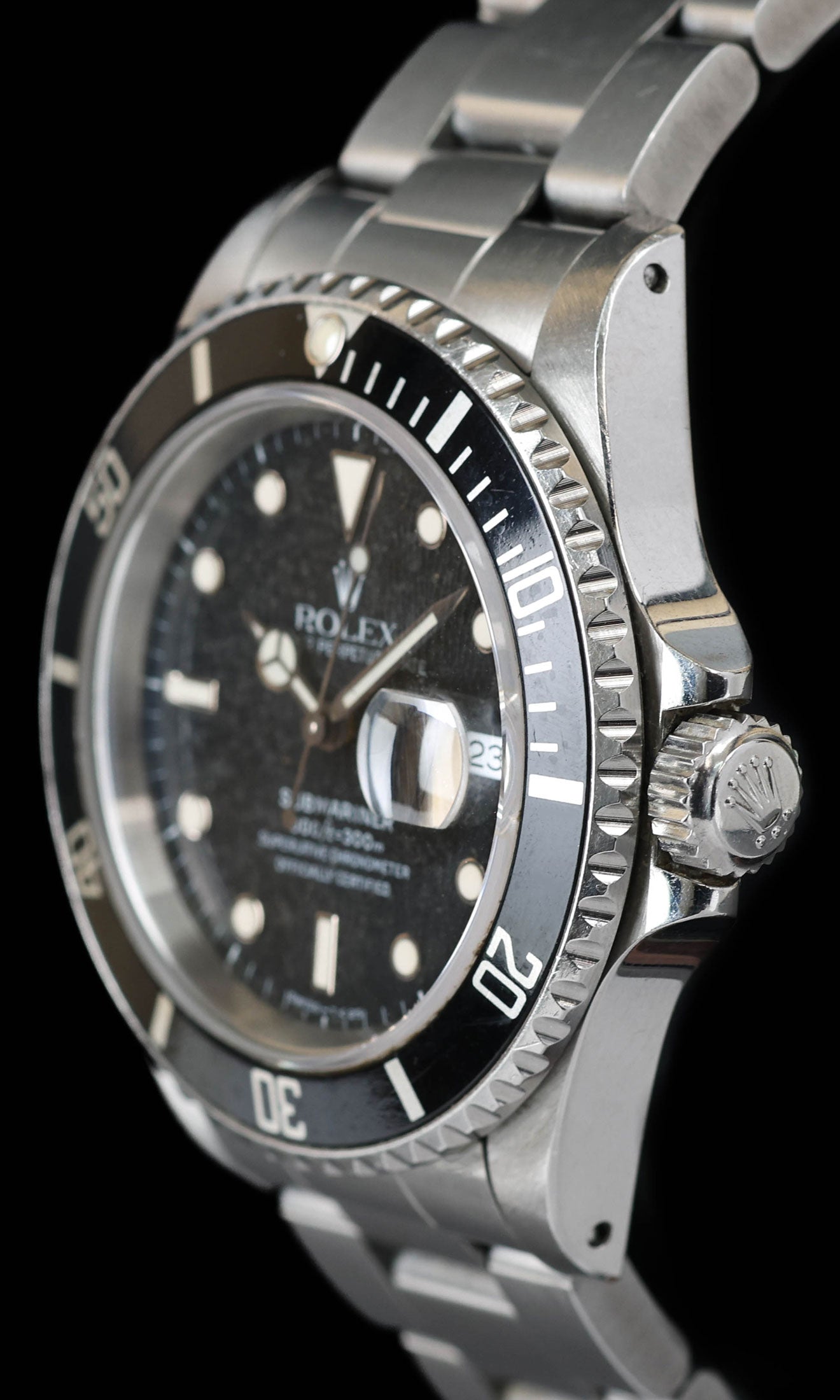 Vintage Rolex Submariner 40MM 16610 'Stardust Dial' 1989 | Crown Vintage Watches