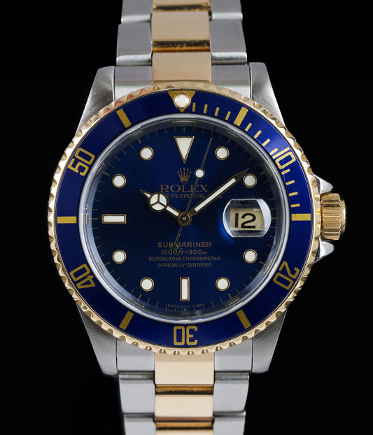 Vintage Rolex Submariner 40MM 16613 'Bluesy' 1993 | Crown Vintage Watches
