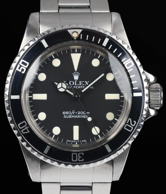 Pre-owned vintage Rolex Submariner 5513 'Mark I Maxi Dial' 40mm 1978 | Crown Vintage Watches