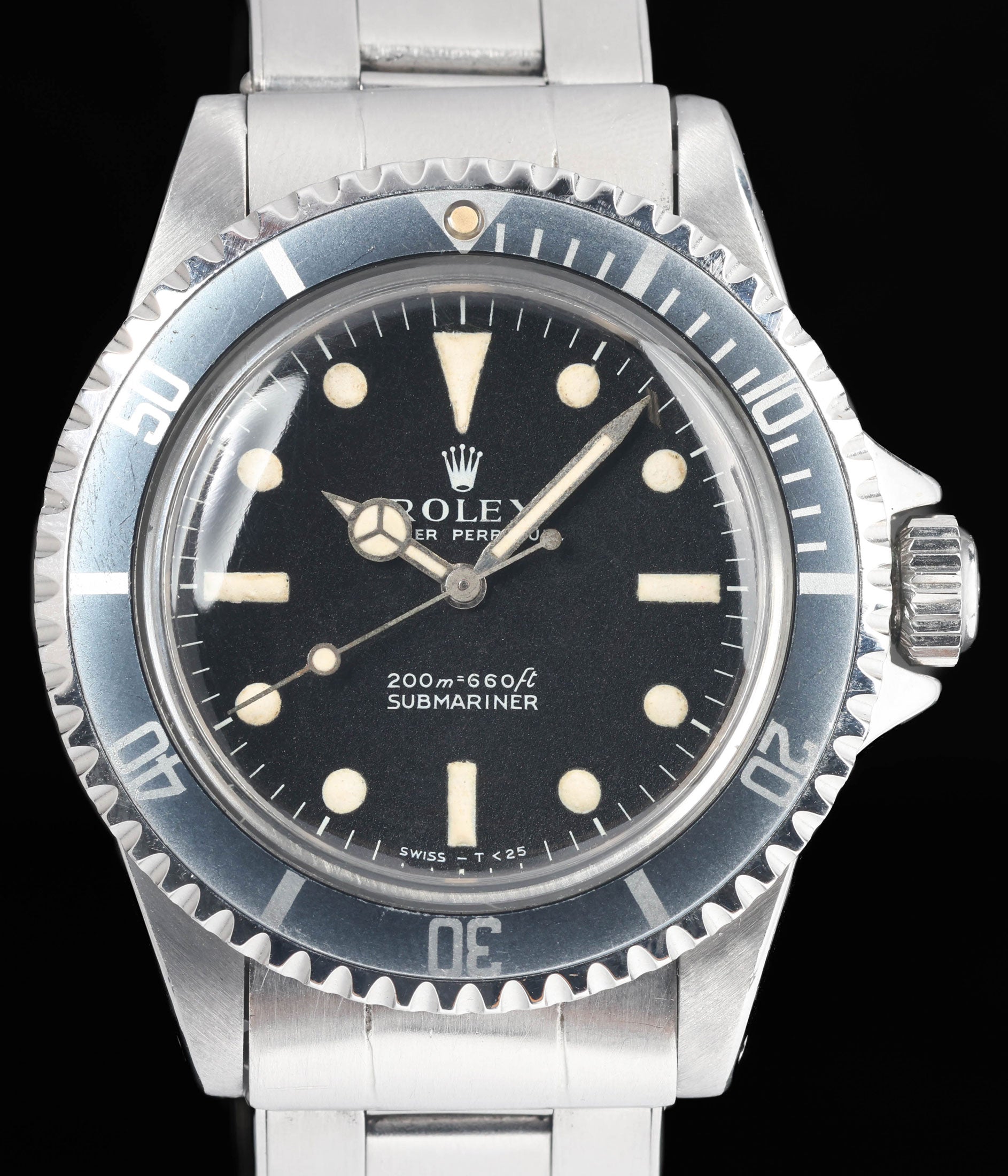 Preowned vintage Rolex Submariner 5513 'Meters First Dial' 40mm 1963 | Crown Vintage Watches