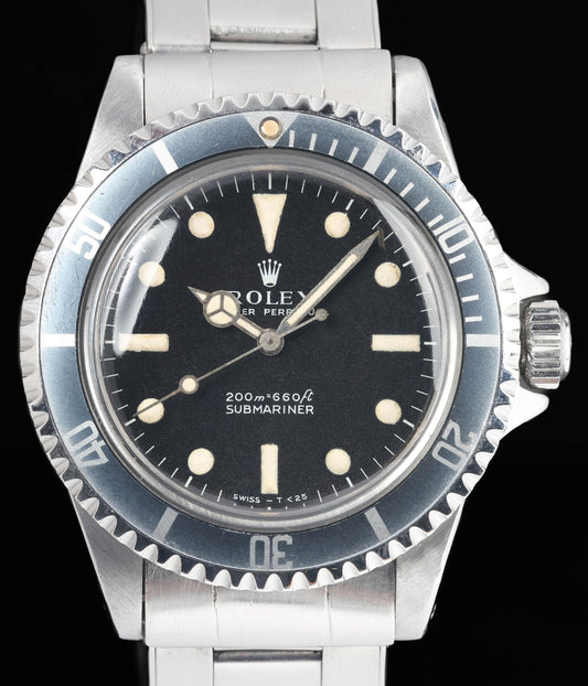 Preowned vintage Rolex Submariner 5513 'Meters First Dial' 40mm 1963 | Crown Vintage Watches