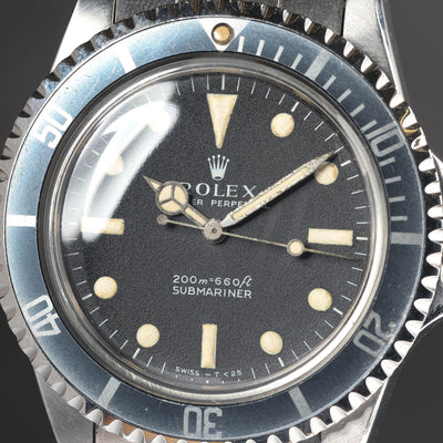 Preowned vintage Rolex Submariner 5513 'Meters First Dial' 40mm 1963 | Crown Vintage Watches