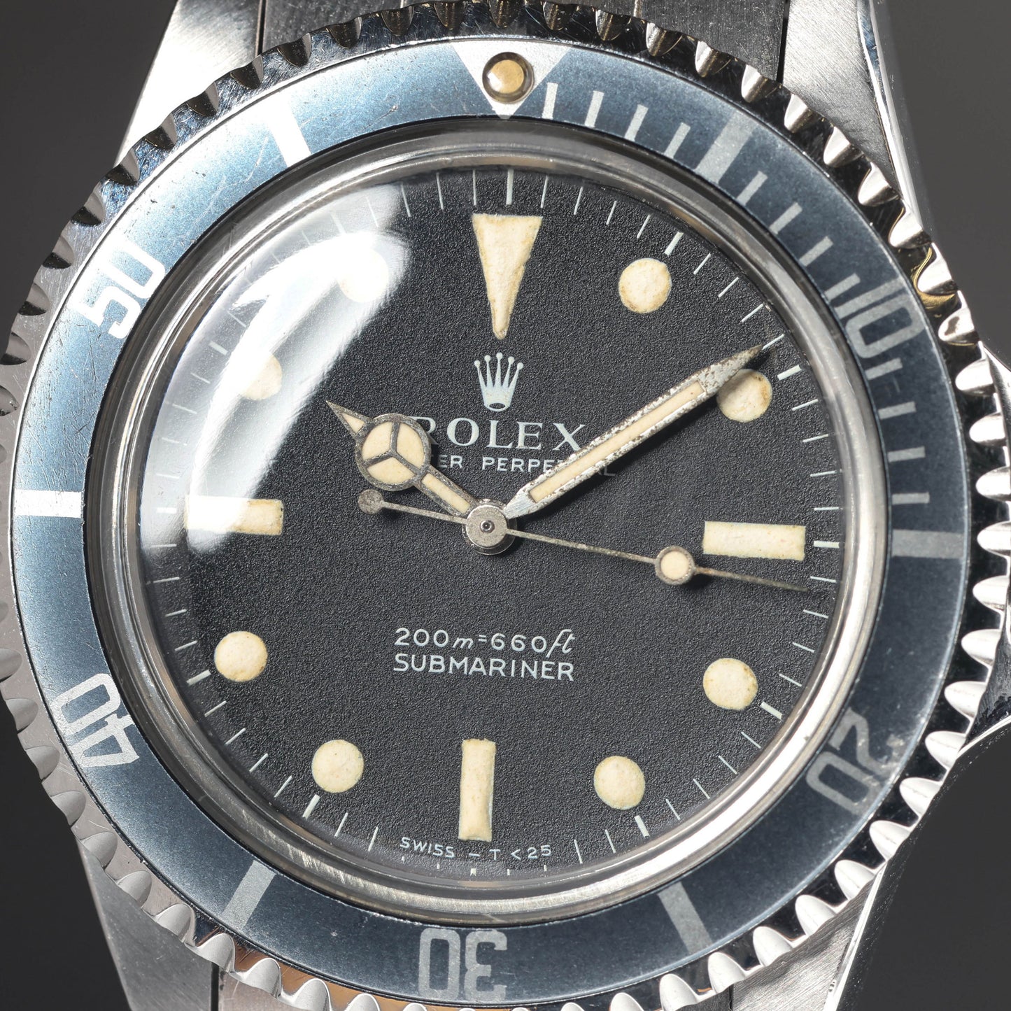 Preowned vintage Rolex Submariner 5513 'Meters First Dial' 40mm 1963 | Crown Vintage Watches