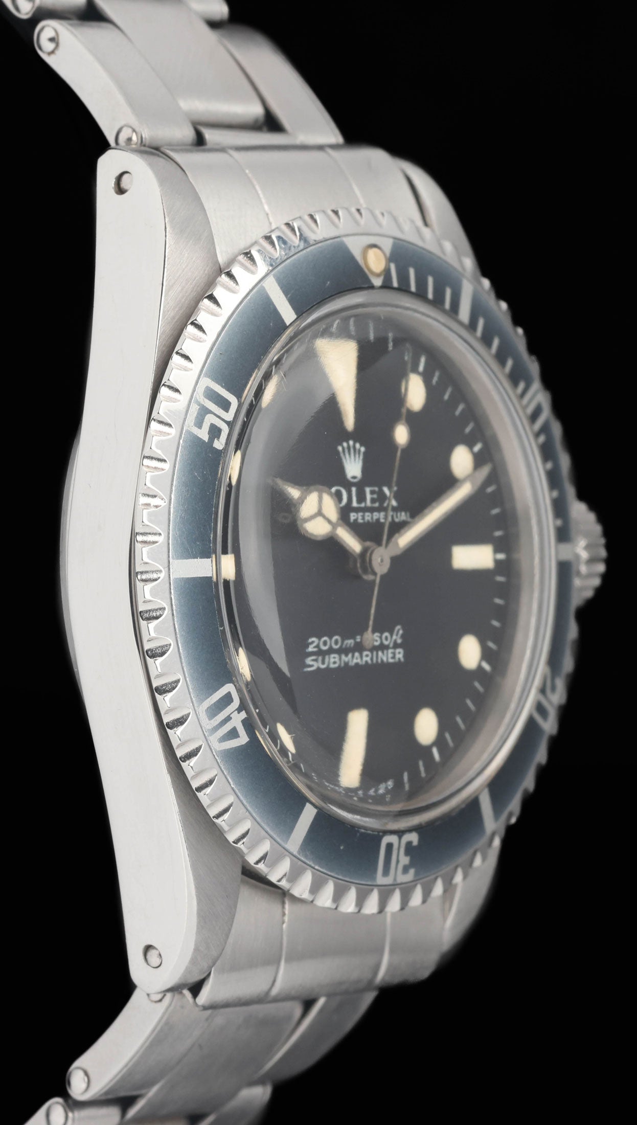 Preowned vintage Rolex Submariner 5513 'Meters First Dial' 40mm 1963 | Crown Vintage Watches
