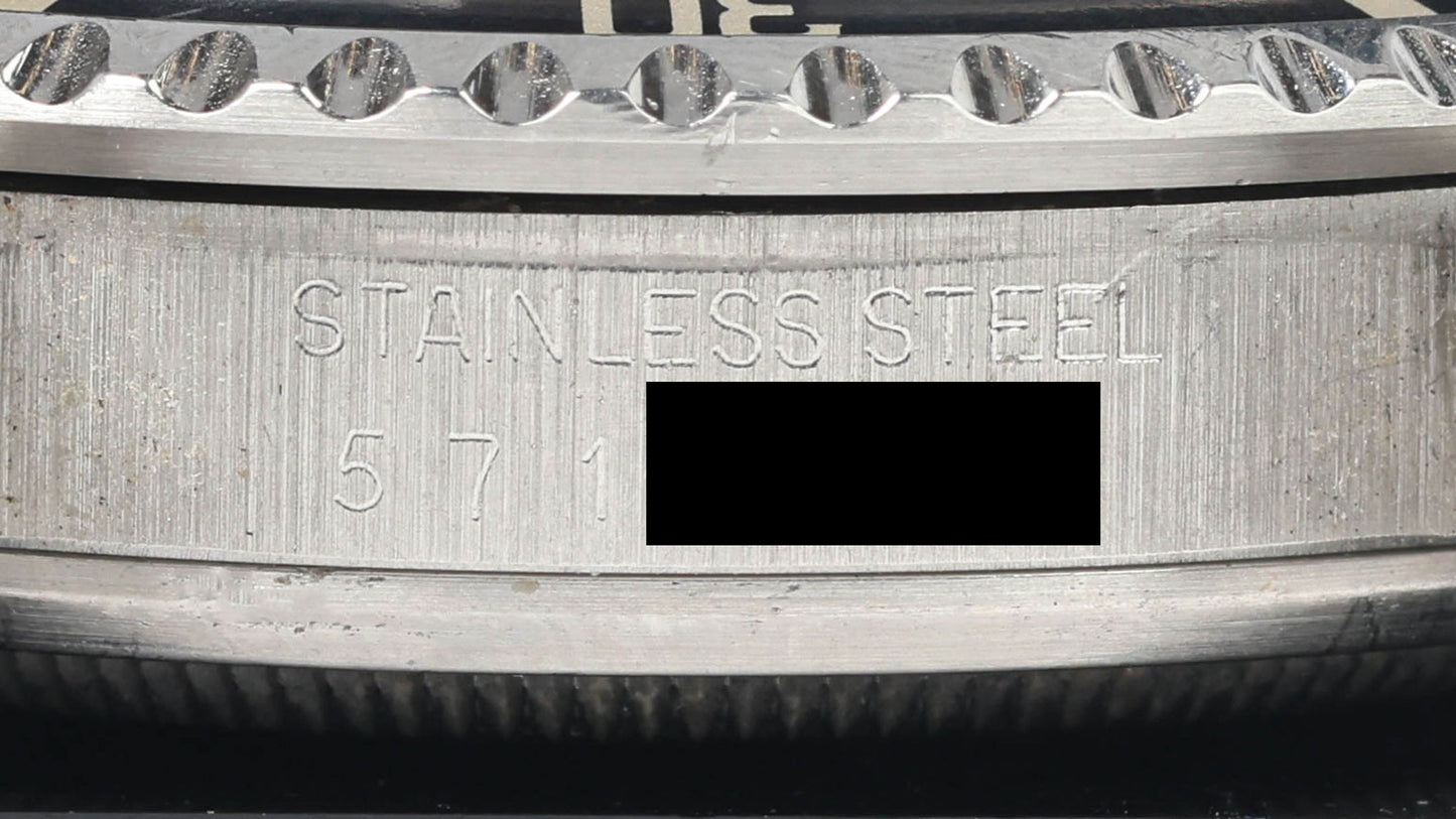 Preowned vintage Rolex Submariner 5513 'Serif Dial' 40mm 1978 | Crown Vintage Watches