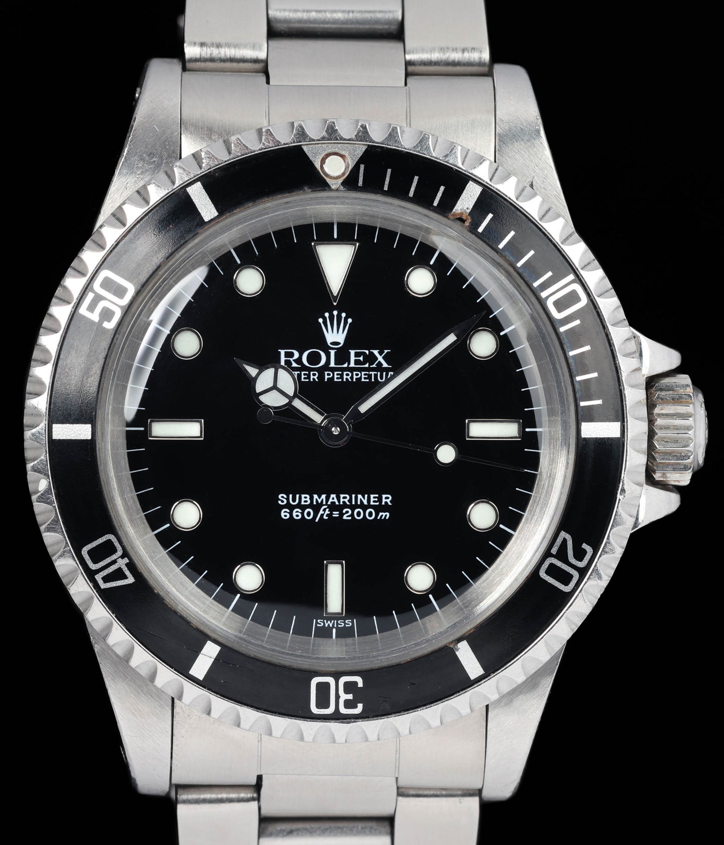 Preowned vintage Rolex Submariner 5513 'WGS' 40mm 1989 | Crown Vintage Watches