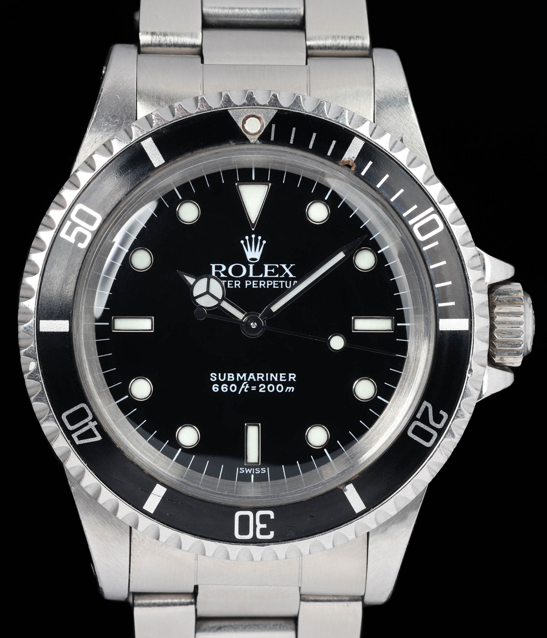Preowned vintage Rolex Submariner 5513 'WGS' 40mm 1989 | Crown Vintage Watches