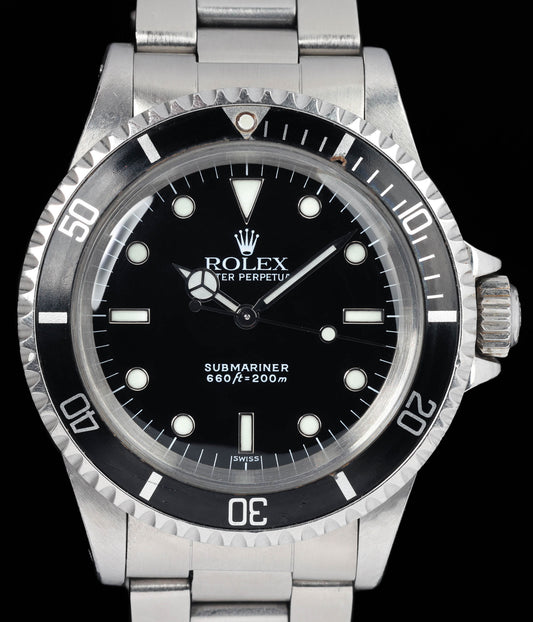Preowned vintage Rolex Submariner 5513 'WGS' 40mm 1989 | Crown Vintage Watches