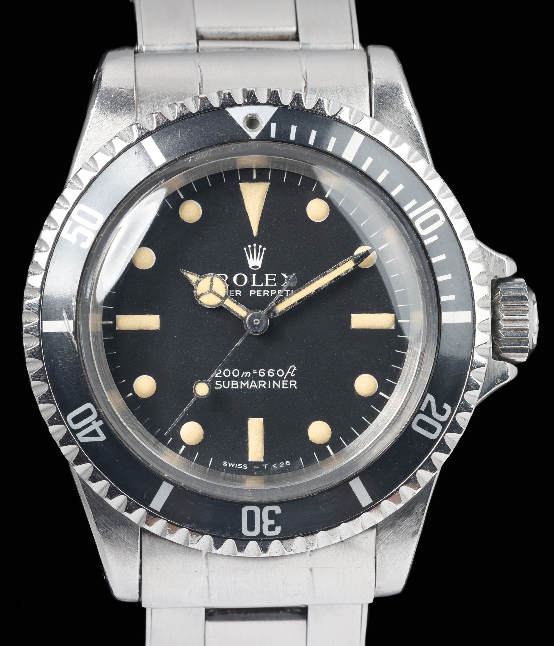 Preowned vintage Rolex Submariner 5513 'Zinc Sulfide' 40mm 1967 | Crown Vintage Watches