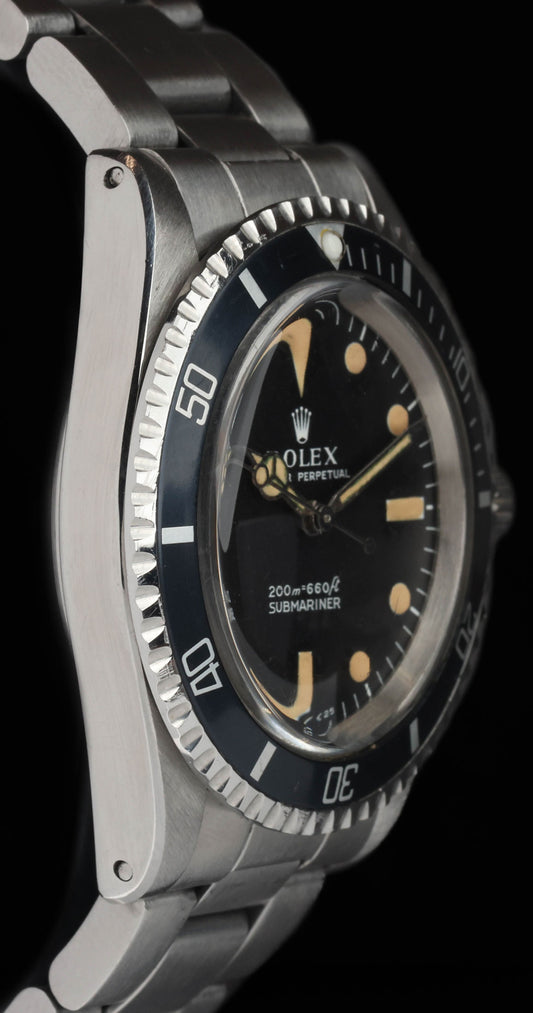 Pre-owned vintage Rolex Submariner 5513 'Zinc sulphide dial' 40MM 1966 Box & Papers | Crown Vintage Watches