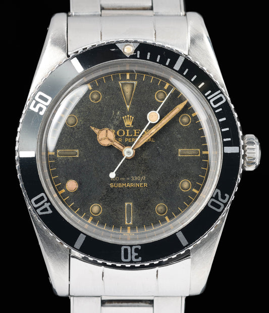 Preowned vintage Rolex Submariner 6536 'Small Crown' 39mm 1957 | Crown Vintage Watches