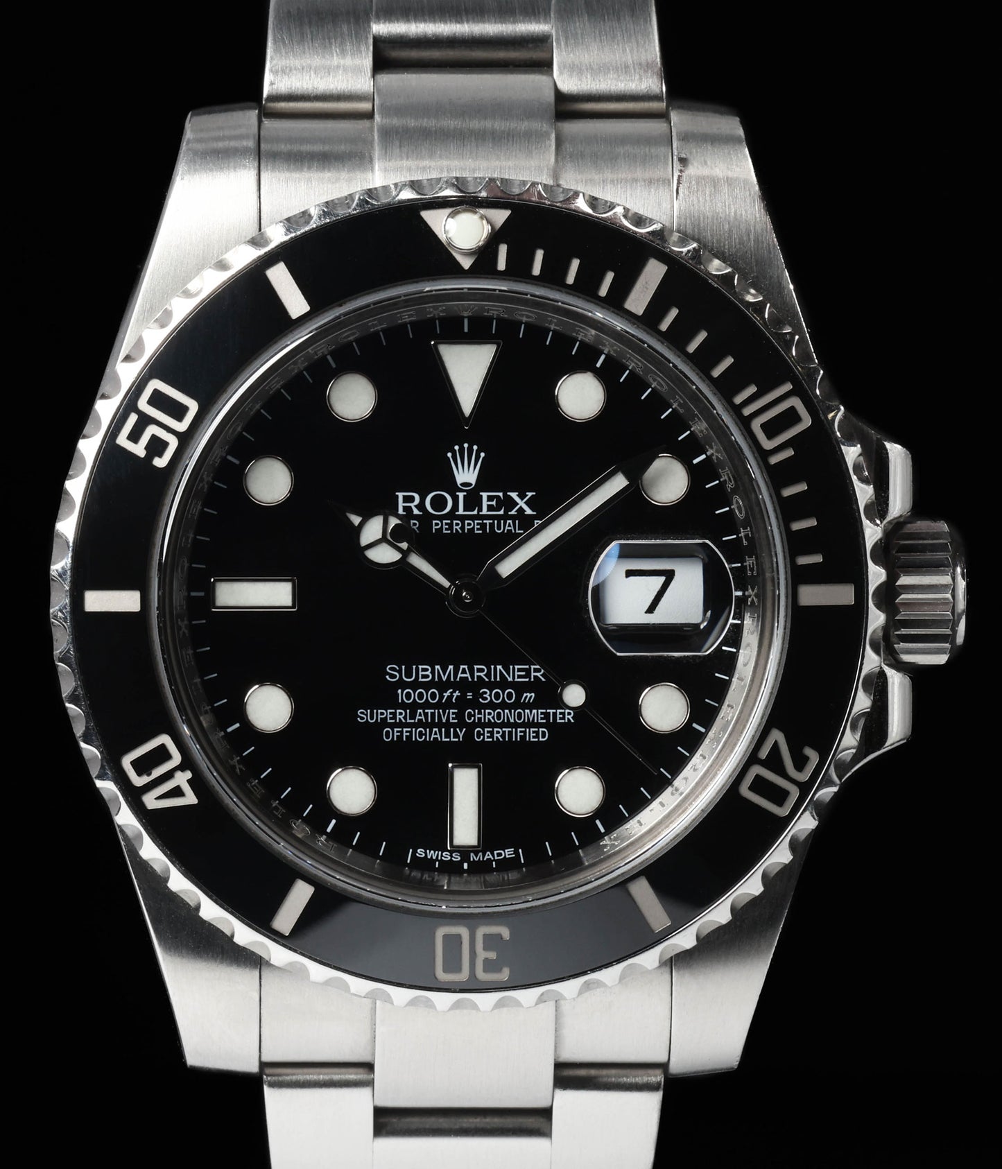 Pre-owned vintage Rolex Submariner Date 116610LN 40MM 2010 Box & Papers | Crown Vintage Watches