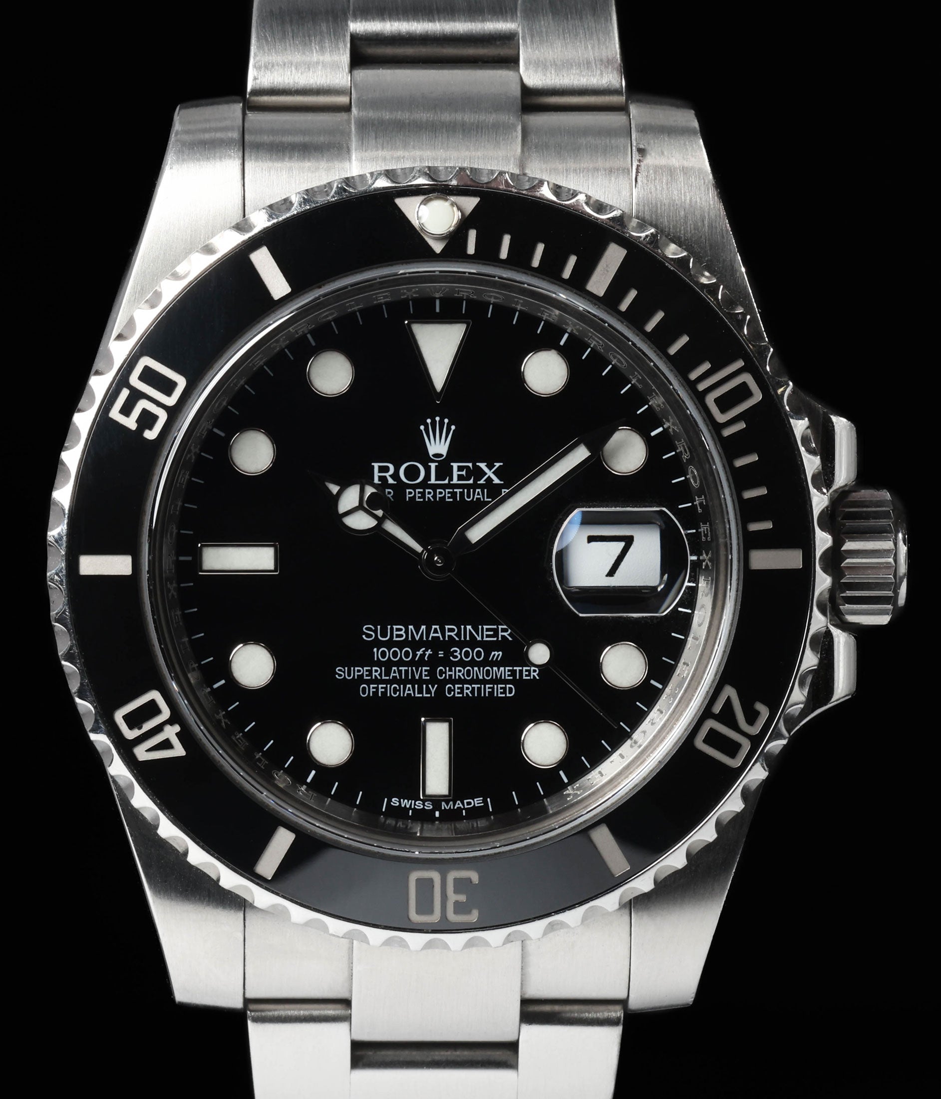 Pre-owned vintage Rolex Submariner Date 116610LN 40MM 2010 Box & Papers | Crown Vintage Watches