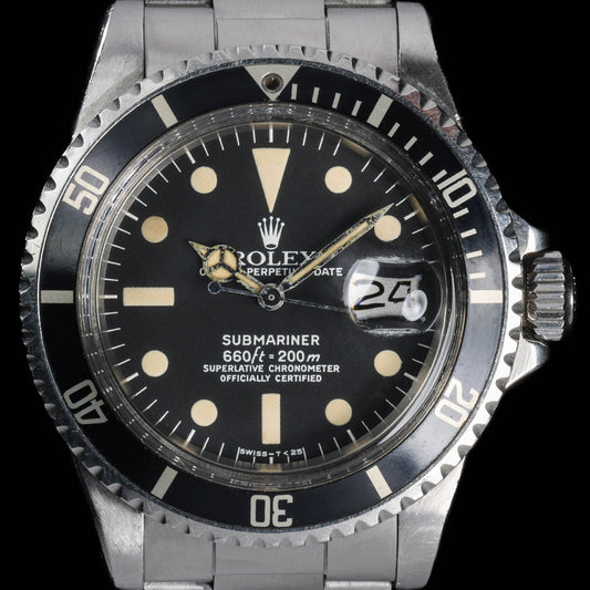 Pre-owned vintage Rolex Submariner Date 1680 40MM 1978 | Crown Vintage Watches