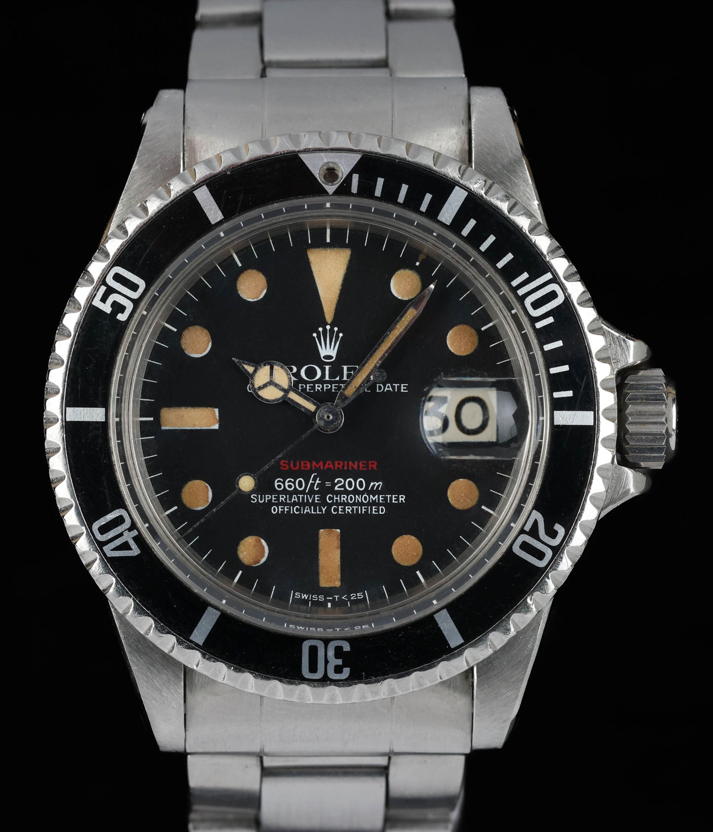 Pre-owned vintage Rolex Submariner Date 1680 'Red' 40MM 1973 | Crown Vintage Watches