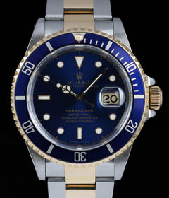 Rolex Submariner Date Two-Tone 16613LB 40MM 1997 Box & Paper