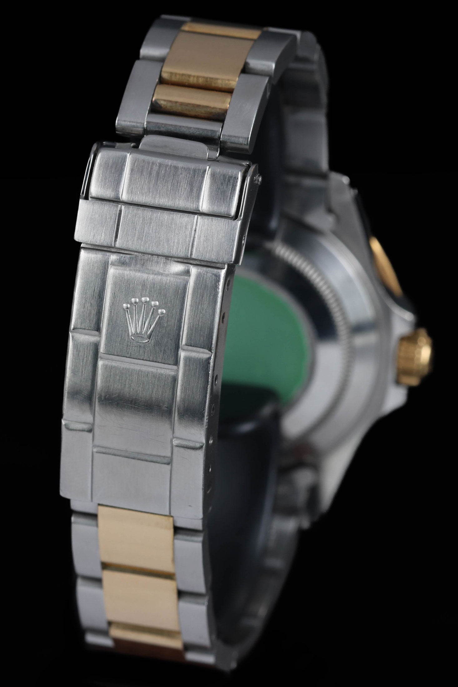 Pre-owned vintage Rolex Submariner Two-Tone Tropical Stardust 16803 40mm 1988 | Crown Vintage Watches