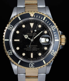 Rolex Submariner Two-Tone Tropical Stardust 16803 40mm 1988