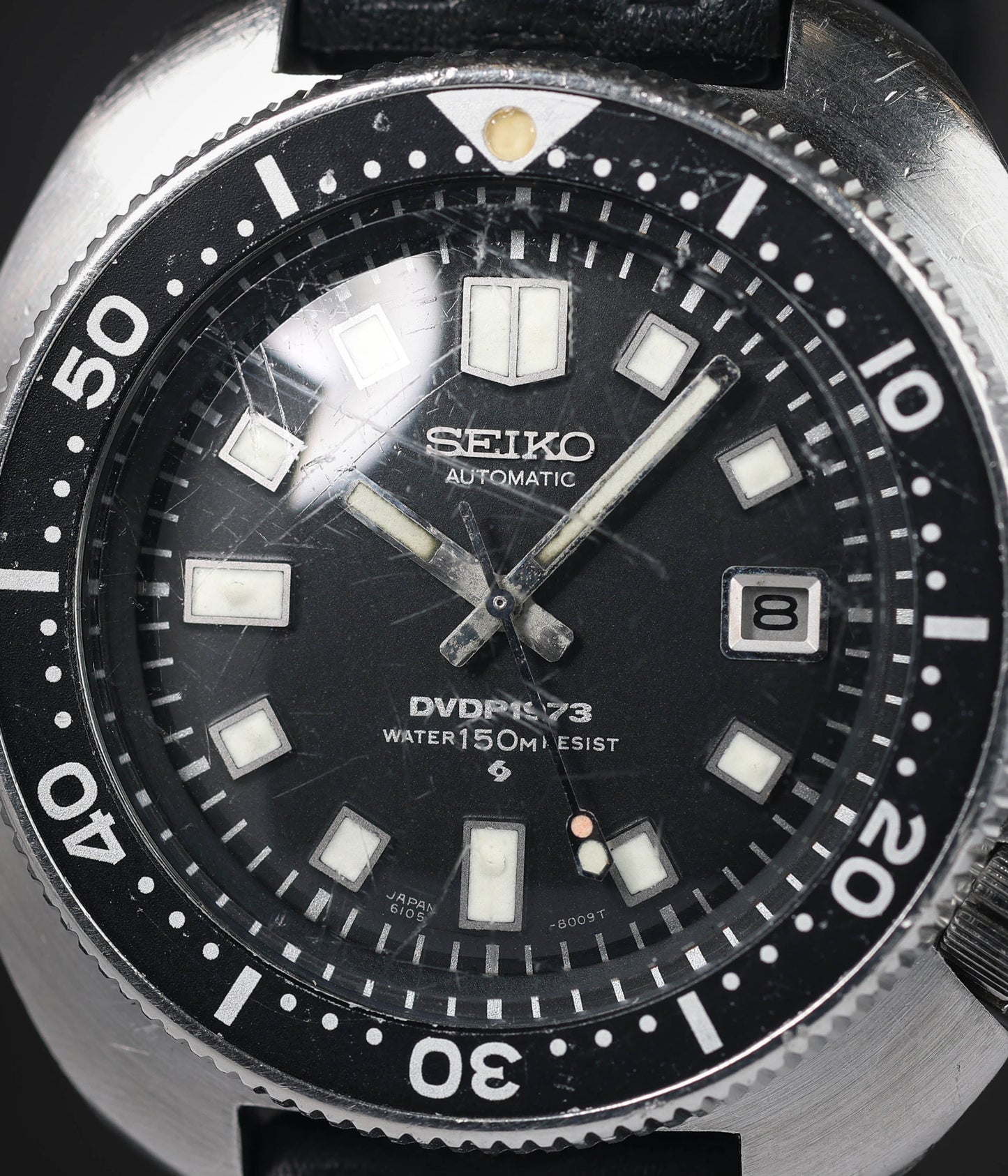 Pre-owned vintage Seiko 6105-8110 'DVDP73' Dry Valley Drilling Project 44MM 1974 | Crown Vintage Watches