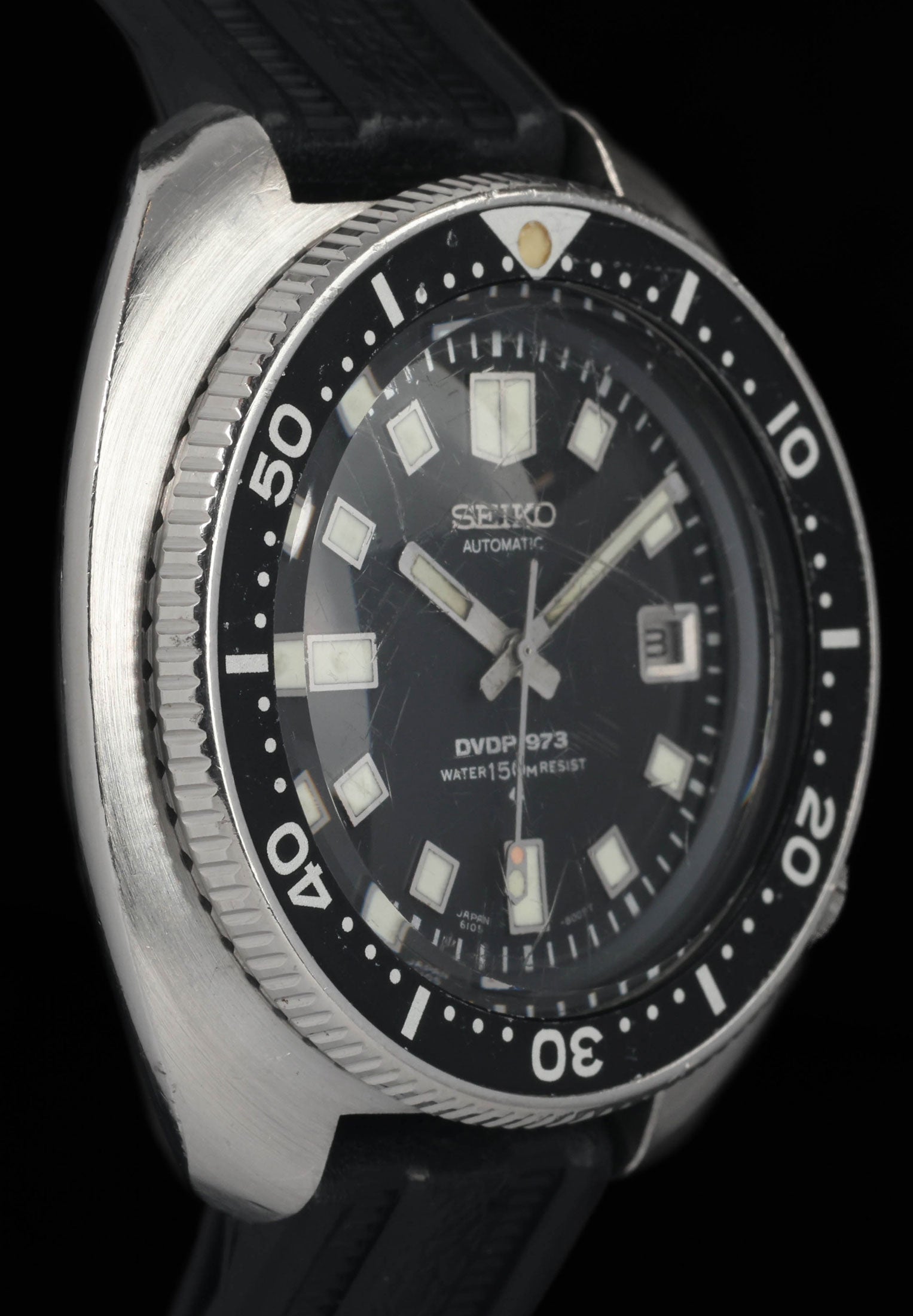 Pre-owned vintage Seiko 6105-8110 'DVDP73' Dry Valley Drilling Project 44MM 1974 | Crown Vintage Watches